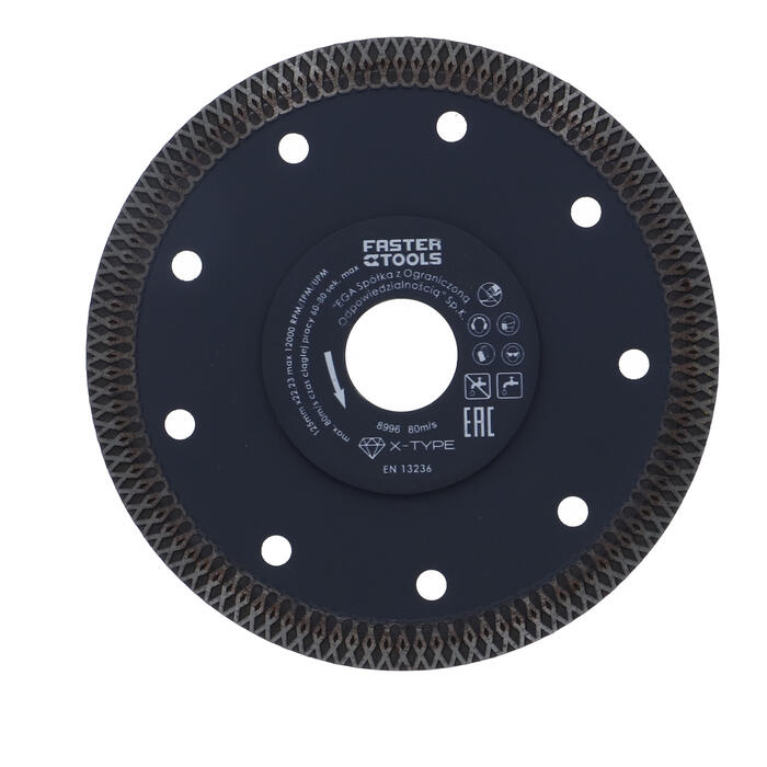 Faster Tools Dimanta disks PCN 125x1.2x22mm flīzēm X-tipa Faster (5907078989969)