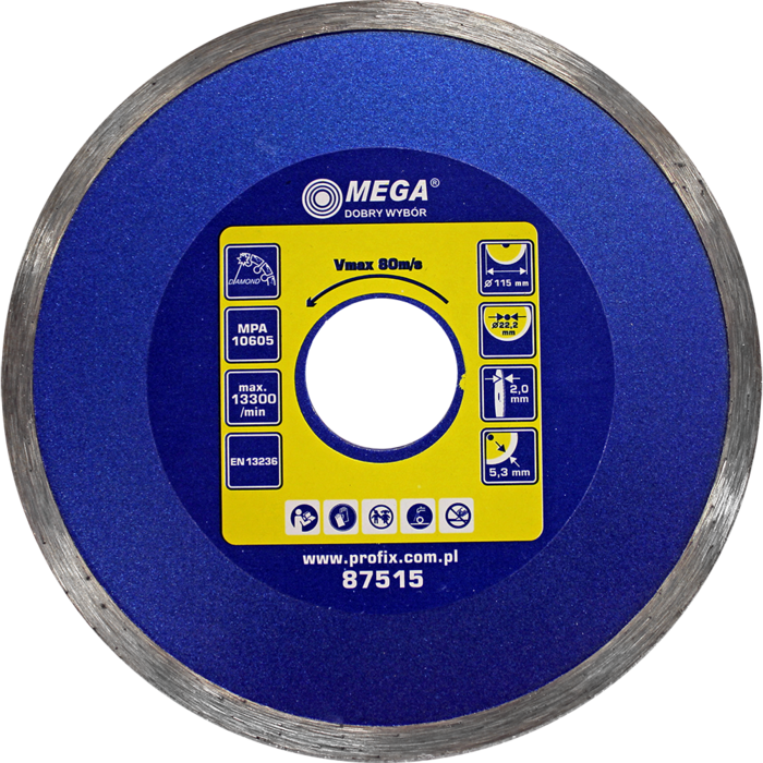 MEGA Dimanta disks BCN 115x22mm flīzēm
