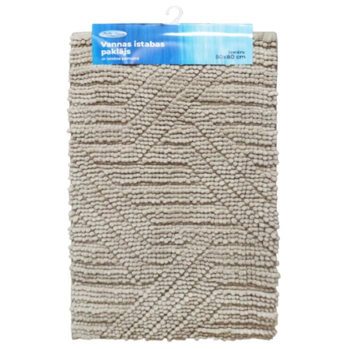 Baltic Aqua Vannas istabas paklājiņš 50x80cm Square, haki (4750959154175)