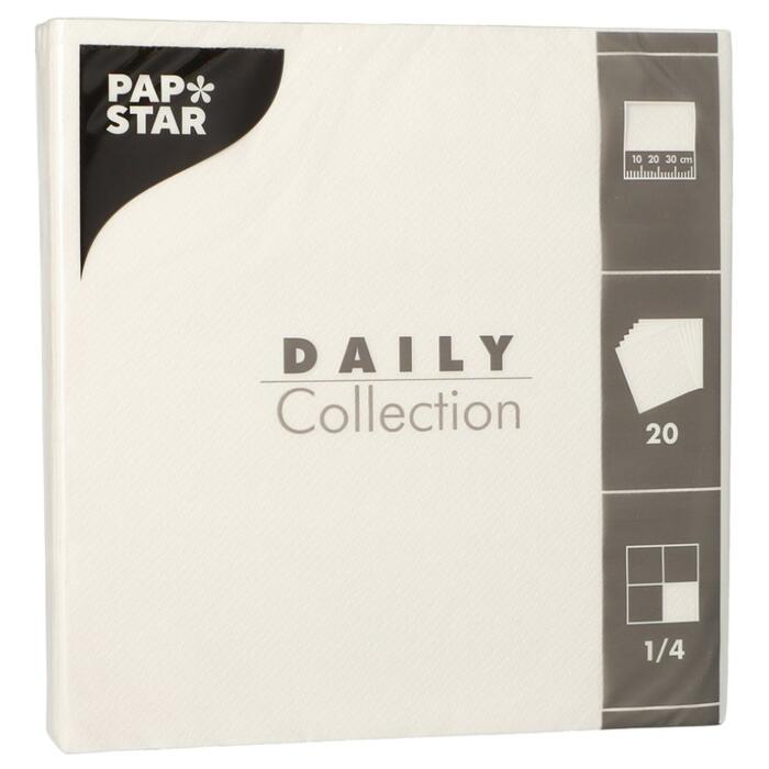 PAPSTAR Salvetes 3-kārt.20gb baltas (4002911694626)