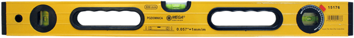 MEGA Līmeņrādis Mega pastipr.korpuss  600mm