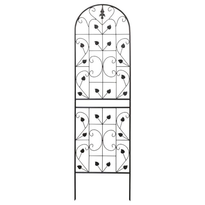 BESK Dekoratīvs režģis metāla 50x180cm, melns (4750959154519)