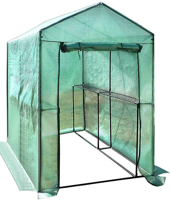 BESK Siltumnīca Besk 155x140x200cm ar plauktiem (4750959079591)