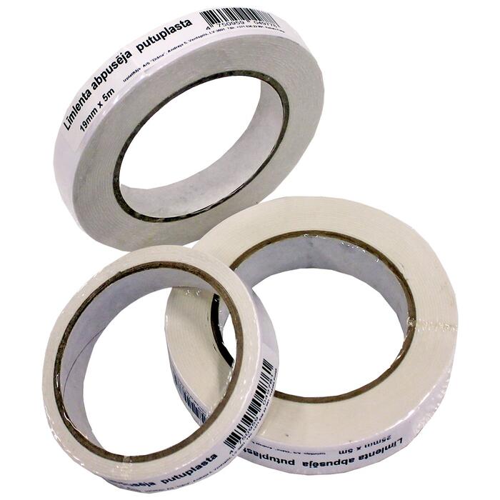 BESK Līmlenta abpusēja putuplasta 19mm 5m