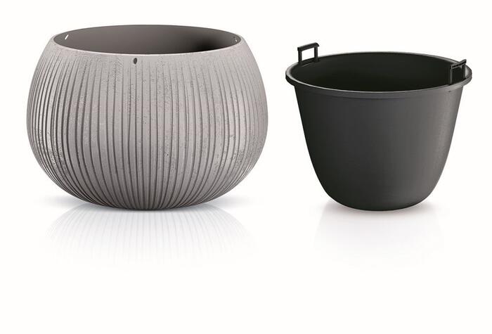 Prosperplast Puķu pods Beton Bowl 19x29cm