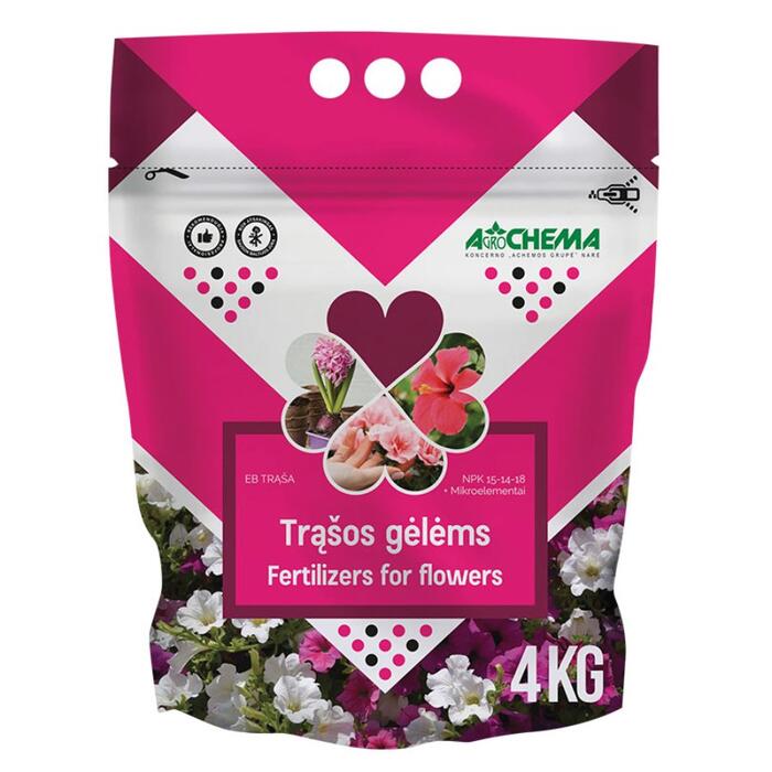 Agrochema Mēslojums puķēm 4kg (4771509280205)