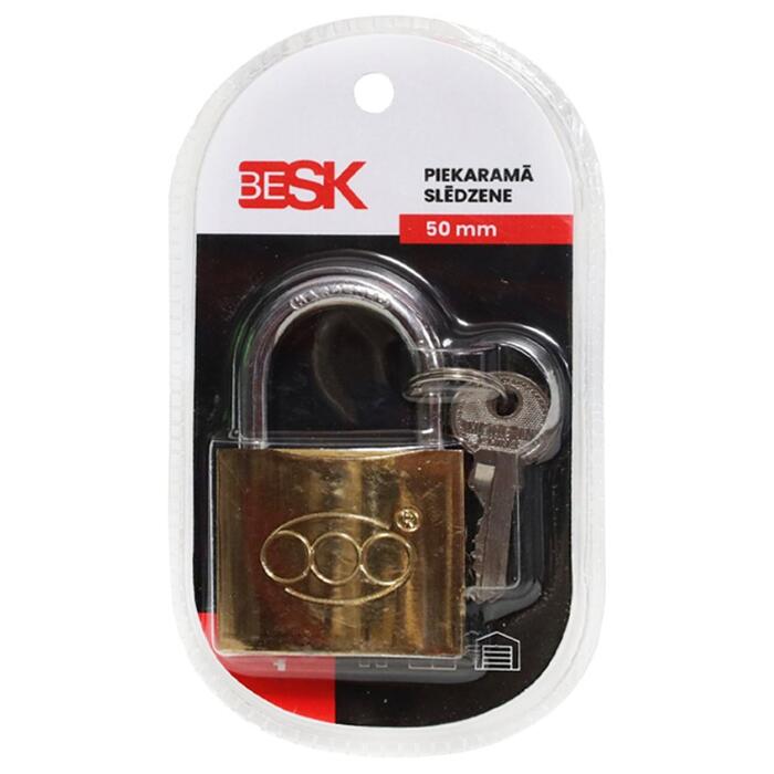 BESK Piekaramā slēdzene ar 3 atslēgām