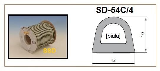 Sanok Blīvgumija dubultā D profils 10x12mm