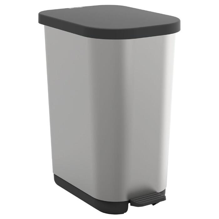 Rotho Atkrit.konteiners 35L Ribo, sudraba