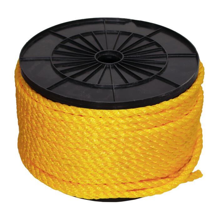 Lasso Aukla 12mmx102m polipropilēna dzeltena 1m