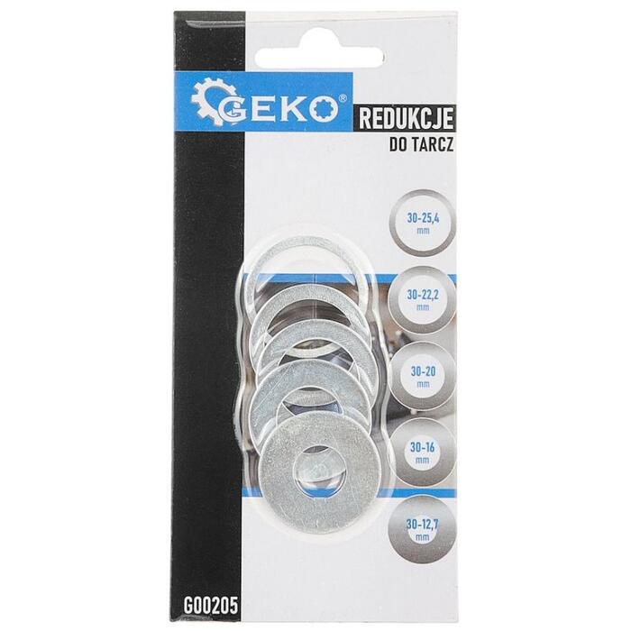 GEKO Redukciju kompl.zāģripām no 30 uz 25,4/22,2/20/16/12,7mm (5901477178627)