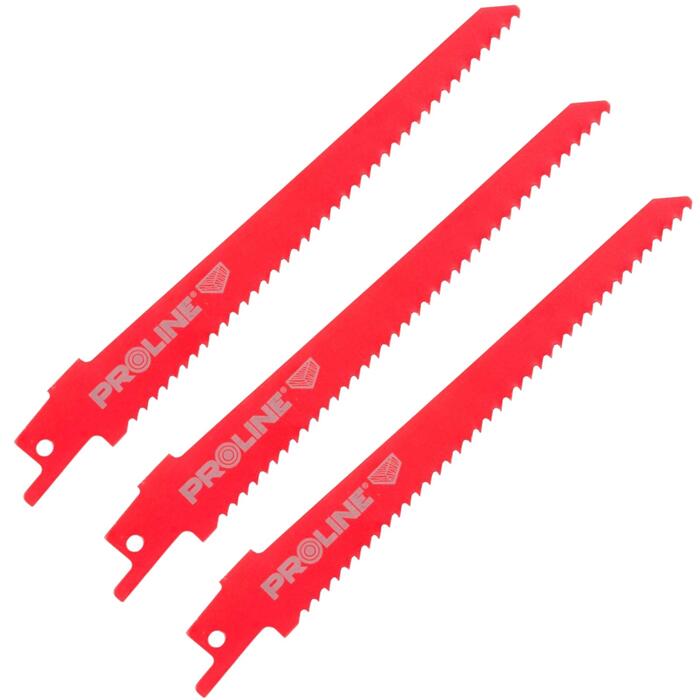 PROLINE Zobenzāģa asmeņi kokam 152mm 6TPI HCS 3gb (5903755931238)