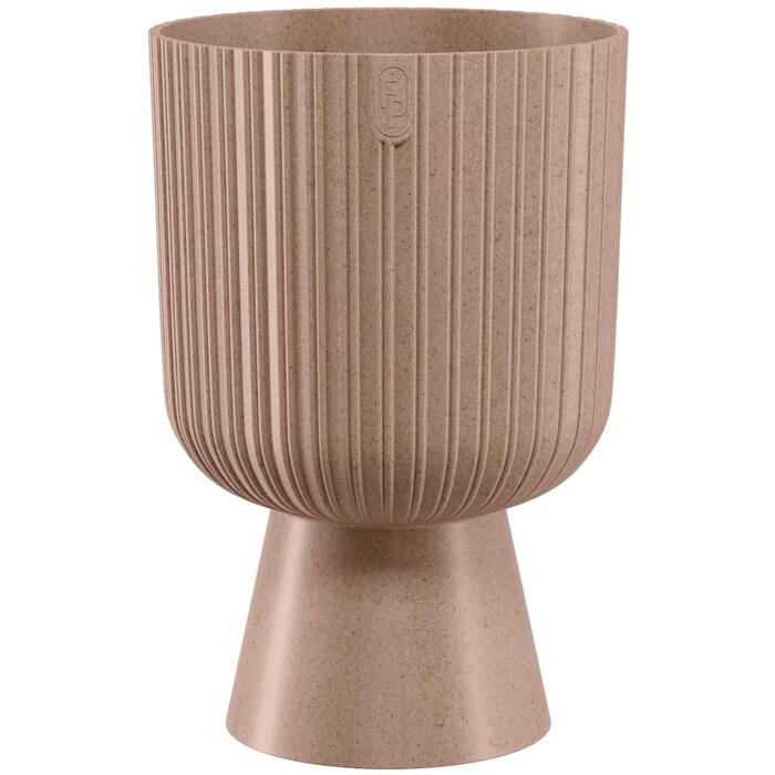 FORM PLASTIC Puķu pods Keli Mika 14cm, Eco Wood brūns (5907474368047)