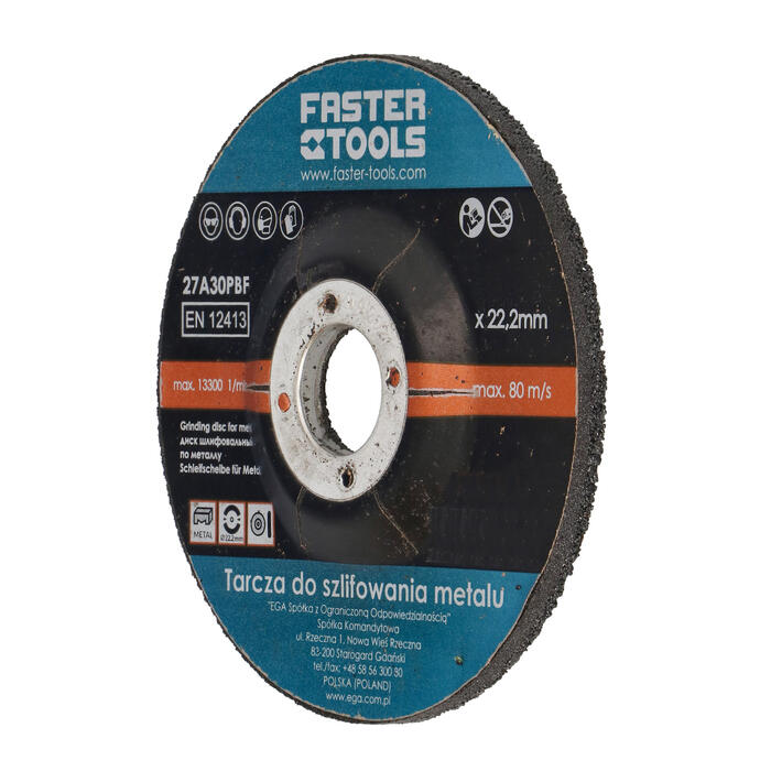 Faster Tools Slīpdisks Faster 125x6x22mm metālam (5907078913889)