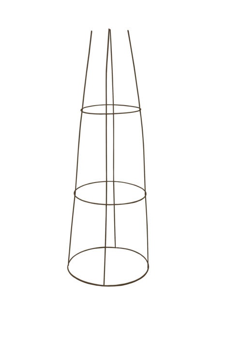 BESK Atbalsts puķēm 84x30cm brūns (4750959071441)