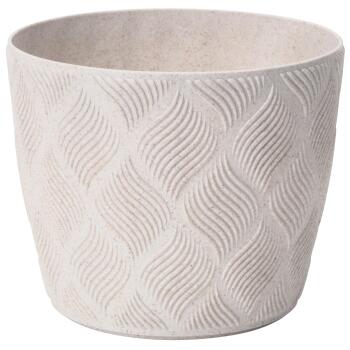 FORM PLASTIC Puķu pods Flow Petit Eco 19cm, balts (5907474367439)
