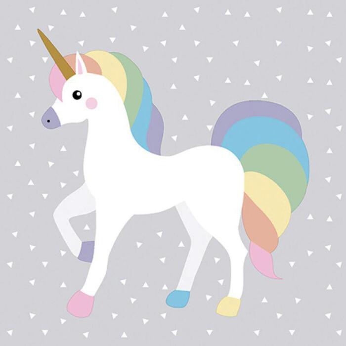 Papstar Salvetes Unicorn 33x33cm 3-kārt. 20gb