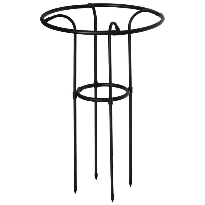 BESK Atbalsts telpaugiem D25/D48cm H70cm, melns