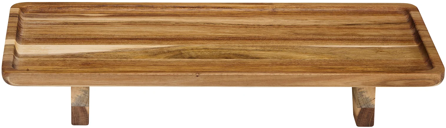 Alpina Servēšanas trauks koka uz kājiņām 38x20.5x5.5cm (8711252501147)