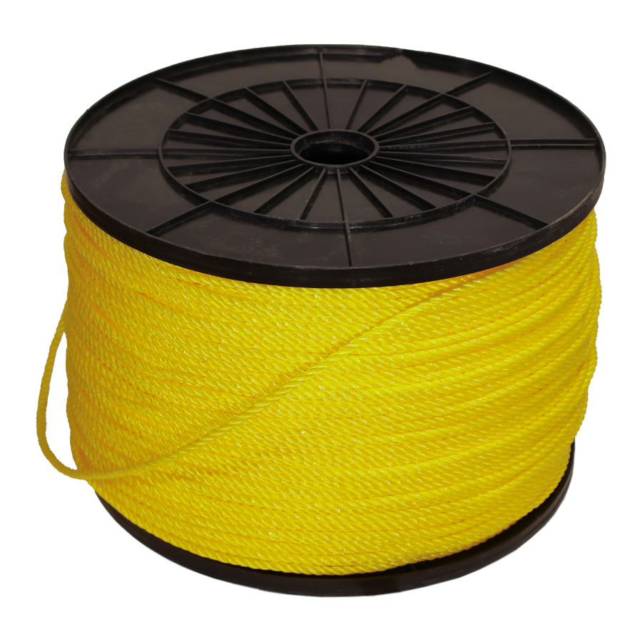 Lasso Aukla 5mmx638m polipropilēna dzeltena 1m (638) (4750959128879)