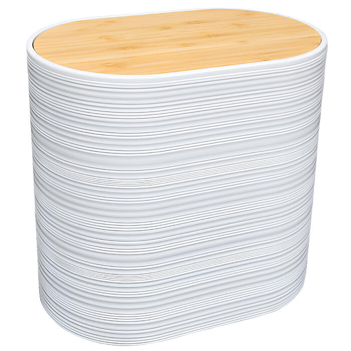 BESK Atkritumu konteineris mini Zinda, balts (4750959136676)
