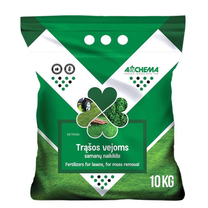 Agrochema Mēslojums sūnainam zālienam 10kg (4771509280342)