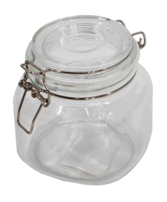 BESK Burciņa stikla ar stikla vāku
