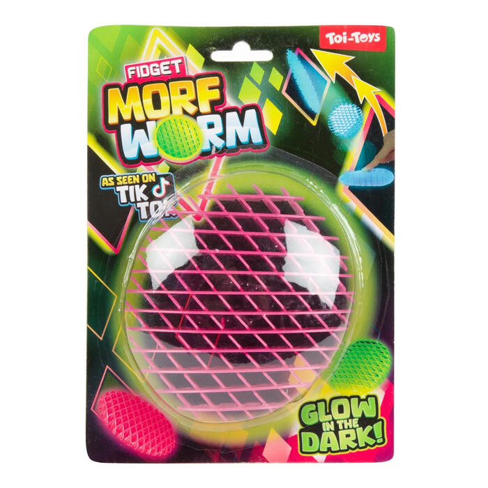 Rotaļlieta Morf worm, tumsā spīdošs (8714627023183)