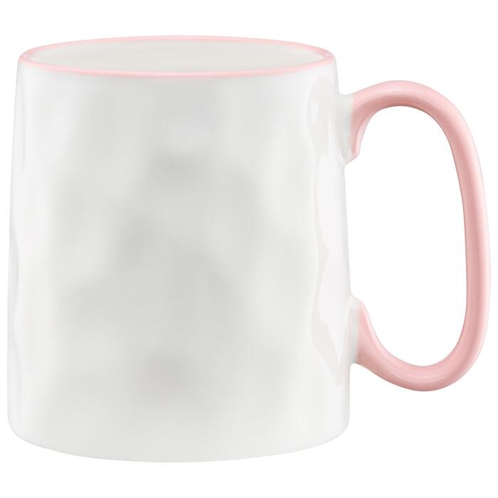 AMBITION Krūze keramiska Zanzi ar rozā osiņu 400ml (5907530431777)