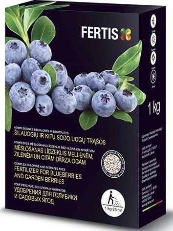 FERTIS Mēslojums mellenēm un dārza ogām 1kg (4779039690563)