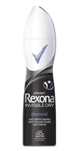 Dezodorants Rexona Invisible Black White siev