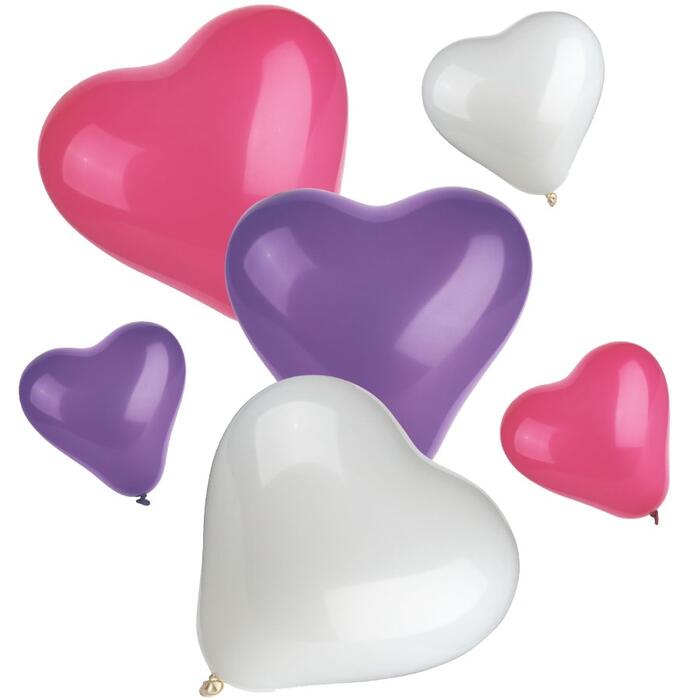 PAPSTAR Baloni Sirdis lielas&mazas, 12gb (4002911193488)
