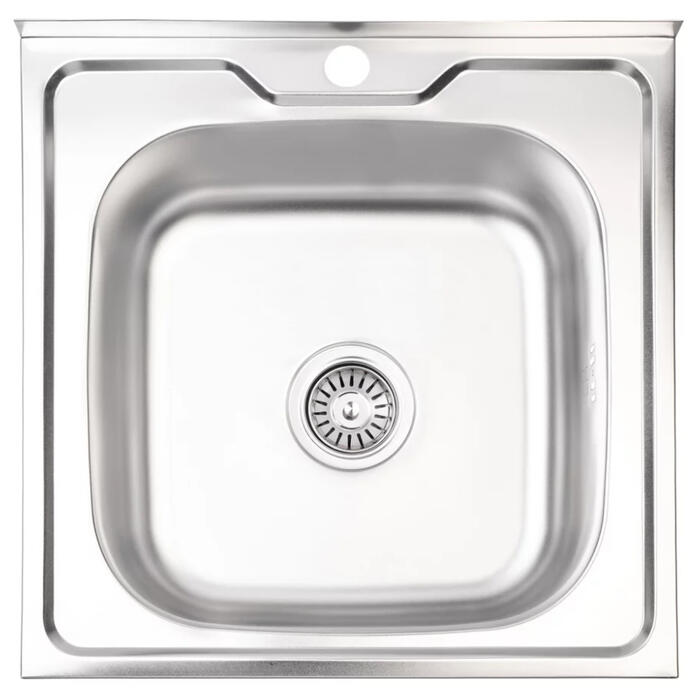 AB Izlietne virtuves AB 500X500x0.6MM ar sifonu, uzliekama (4750959133842)