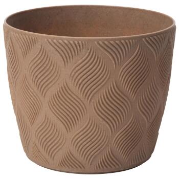FORM PLASTIC Puķu pods Flow Petit Eco 15cm, brūns (5907474367354)