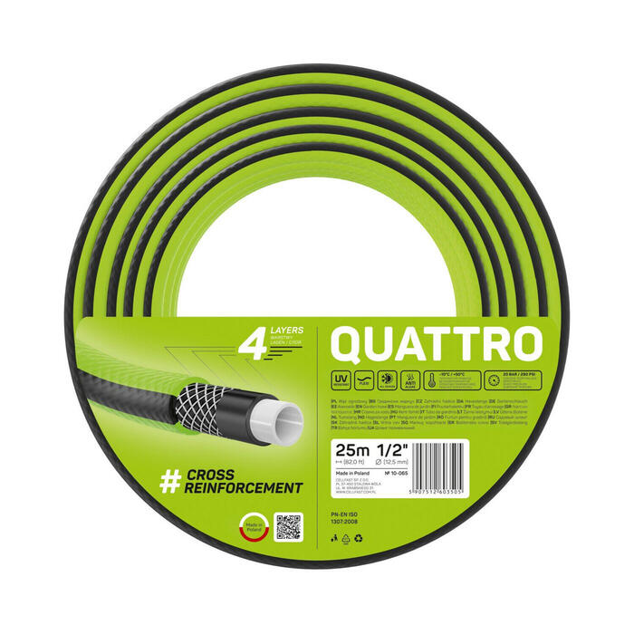 Cellfast Laistīšanas šļūtene Quattro 1/2" 25 m (5907512603505)