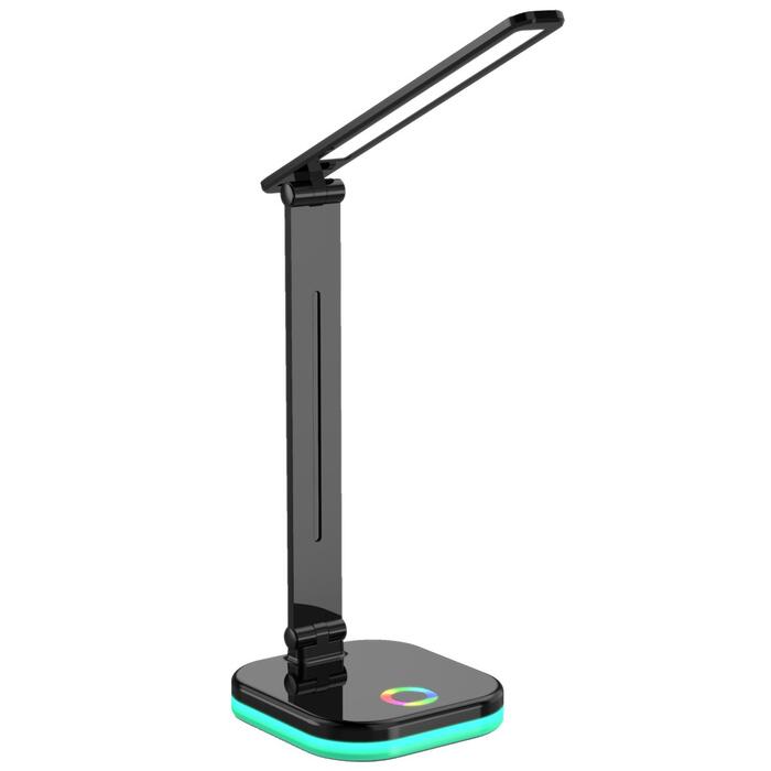 BESK Galda lampa LED 5W ar USB vadu un adapteri, melna BESK (4750959131800)