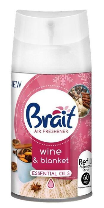Brait Gaisa atsvaidzinātājs dozatoram 250ml Brait Wine&Blanket (5908241795295)
