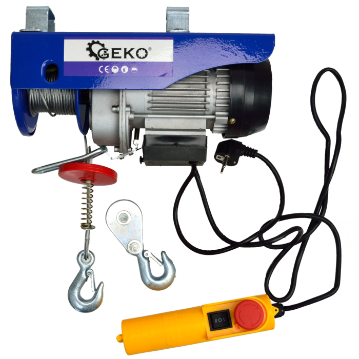 GEKO Vinča elektriskā 150/300kg 12/6m 600W Geko (5901477120947)