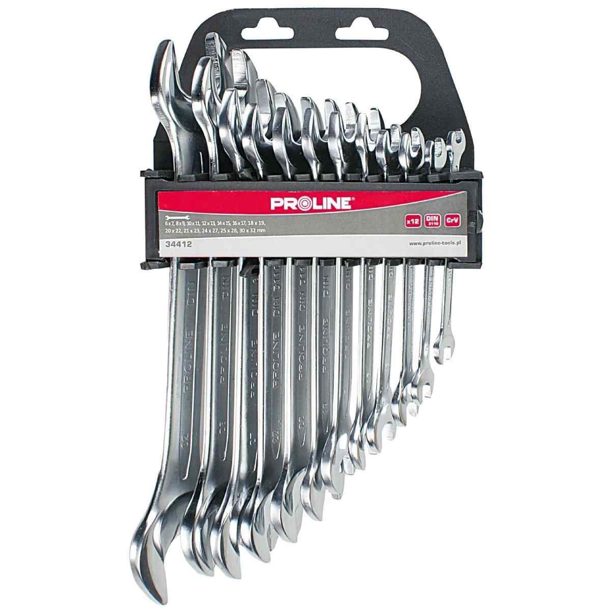 PROLINE Uzgriežņu atslēgu kompl. Proline 6-32mm 12gab (5903755344120)