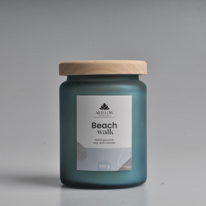 ArtFlow Aromātiskā svece BEACH WALK 580gr, +/- 60h (4750959136348)
