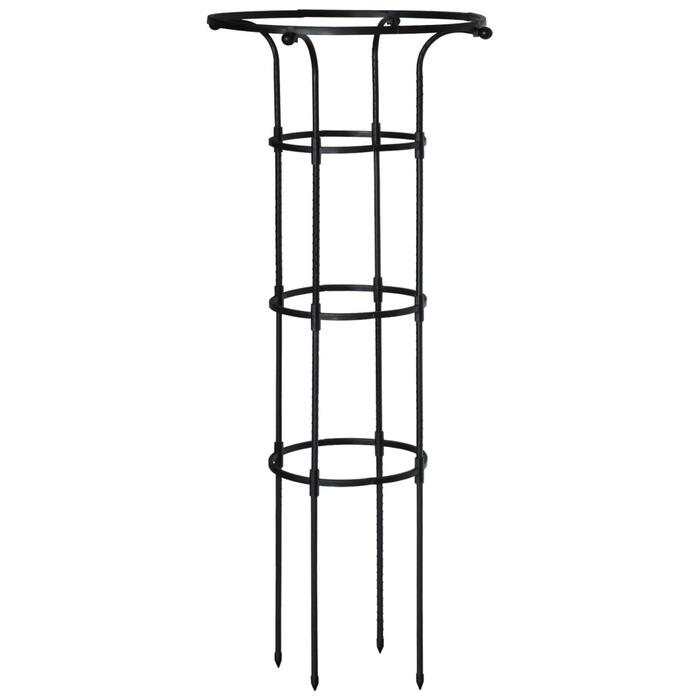 BESK Atbalsts telpaugiem D28/D50cm H125cm, melns