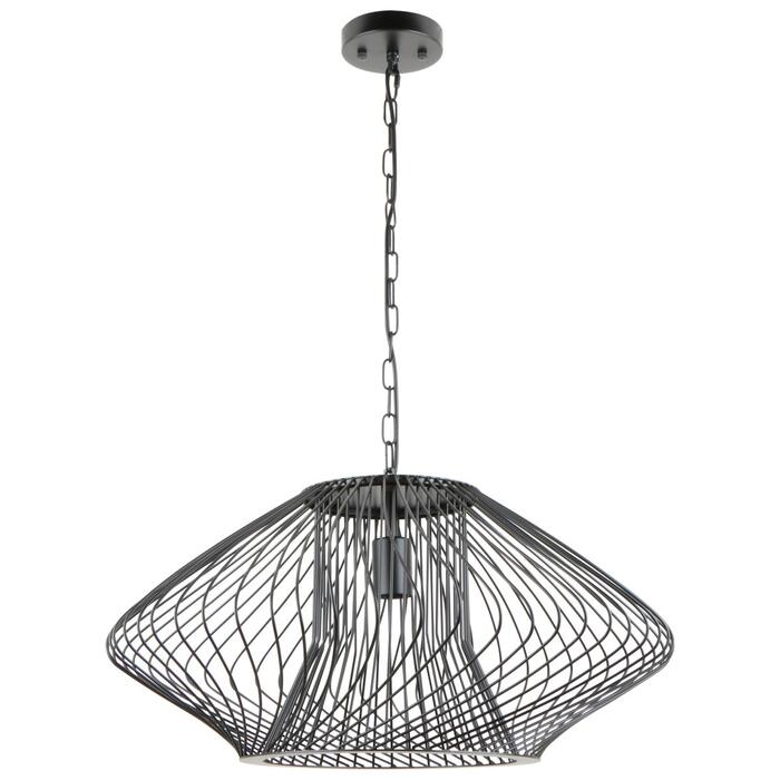 BESK Griestu lampa, E27, Max 40W, 220-240V, Melna (4750959149683)