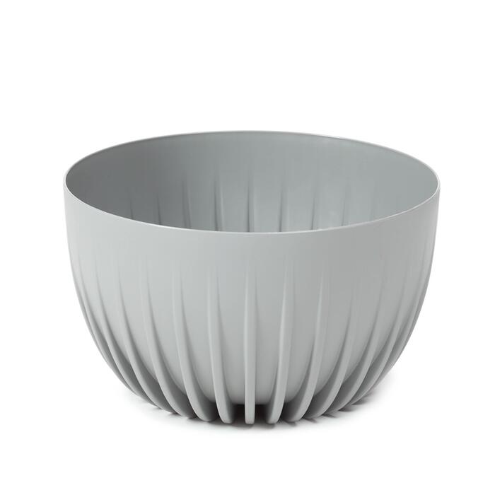 LAMELA Puķu pods Mira zems 300mm 6.3L, pelēks (5900119279104)