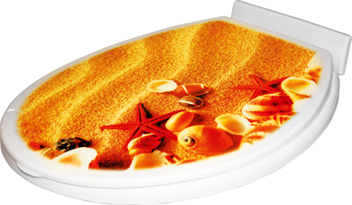 Sanit-Plast Sēdpoda vāks UNI, Starfish (5900891162182)
