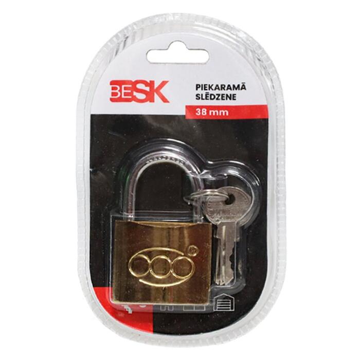 BESK Piekaramā slēdzene ar 3 atslēgām