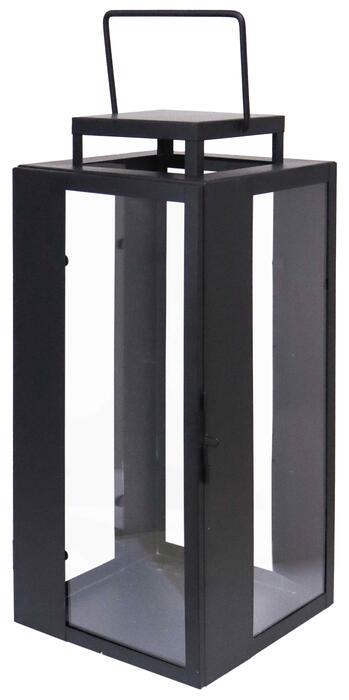 ArtFlow Laterna metāla Riga 20x20x35cm, melna (4750959130421)