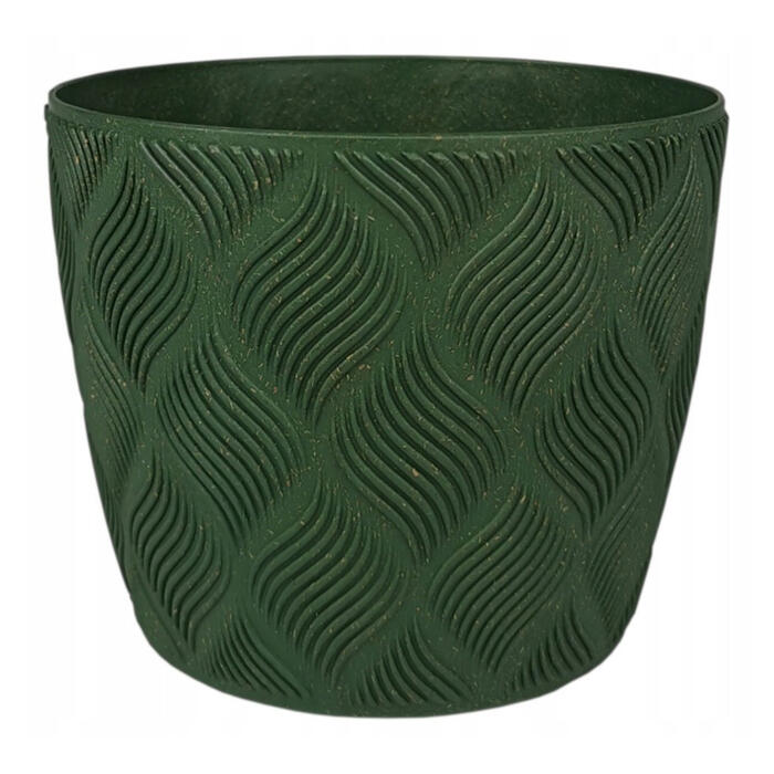 FORM PLASTIC Puķu pods Flow Petit Eco 17cm, zaļš (5907474367392)