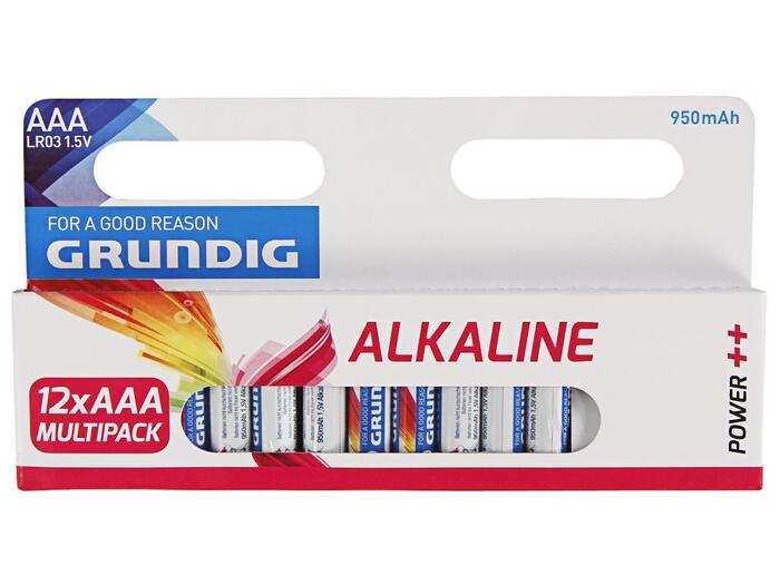 Grundig Baterija Grundig Alkaline AAA 12gb