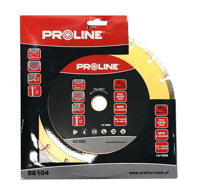 PROLINE Dimanta disks PSG 230x22mm betonam