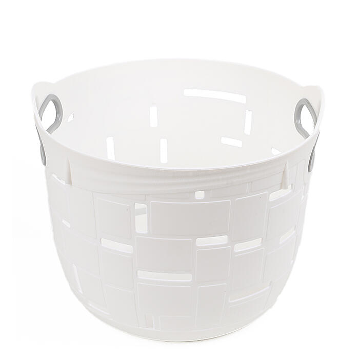 BESK Groziņš plastmasas City 29x29x24cm, balts